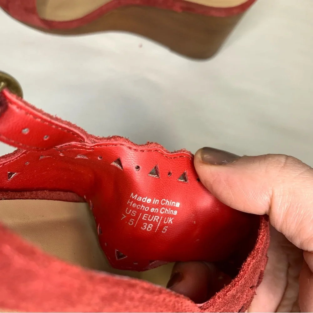 MARKET & SPRUCE Paula Suede Slingback Wedges